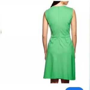 Sharagano Sleeveless Emerald Midi Dress